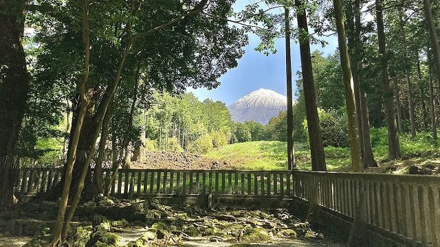 山梨県富士吉田市の山宮本宮冨士浅間神社