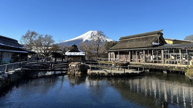 山梨県南都留郡の忍野八海（出口池）
