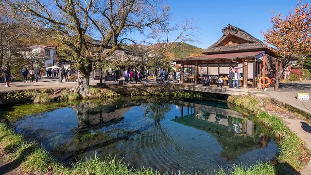 山梨県南都留郡の忍野八海（湧池）