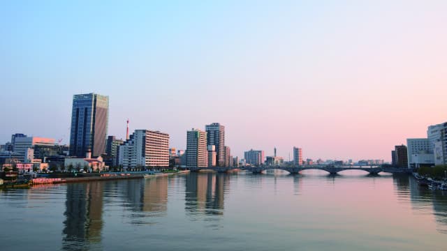 新潟県新潟市の萬代橋
