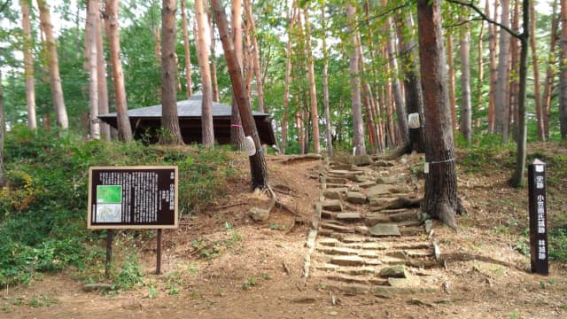 長野県松本市の小笠原氏城跡（林城跡）