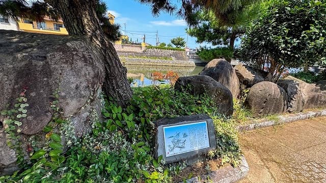 静岡県伊東市の江戸城石垣石丁場跡