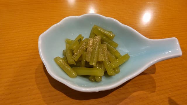 わさび茎しょうゆ漬け