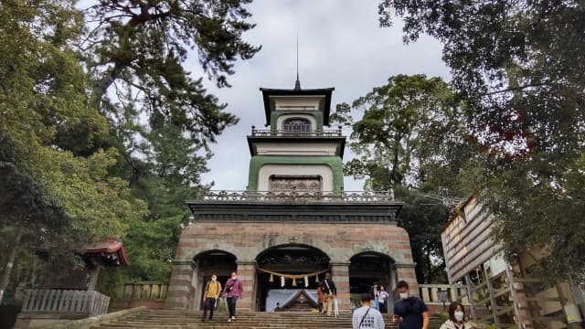 石川県金沢市の尾山神社神門