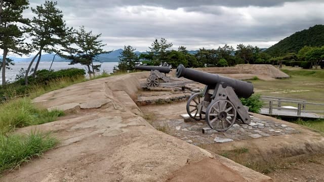 福井県大飯郡の小浜藩台場跡（松ヶ瀬台場跡）