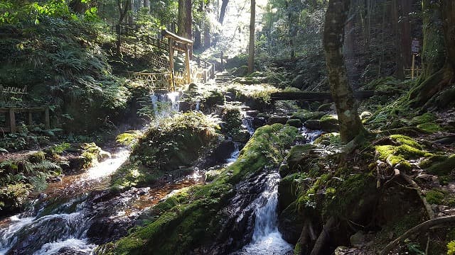 福井県三方上中郡の瓜割の滝