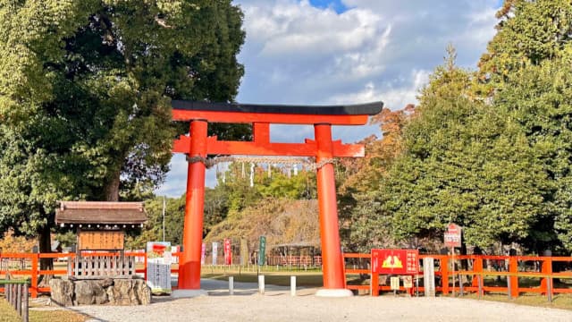 京都府京都市の賀茂別雷神社境内