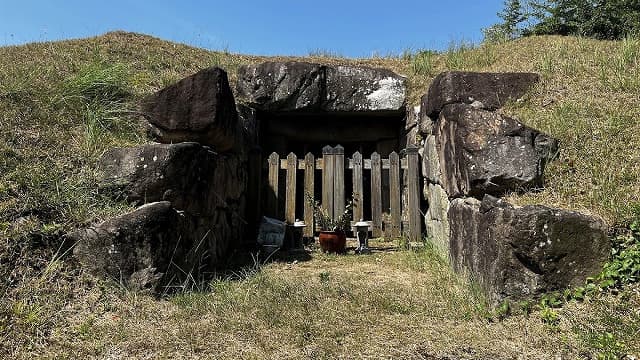 和歌山県御坊市の岩内古墳群（１号墳）