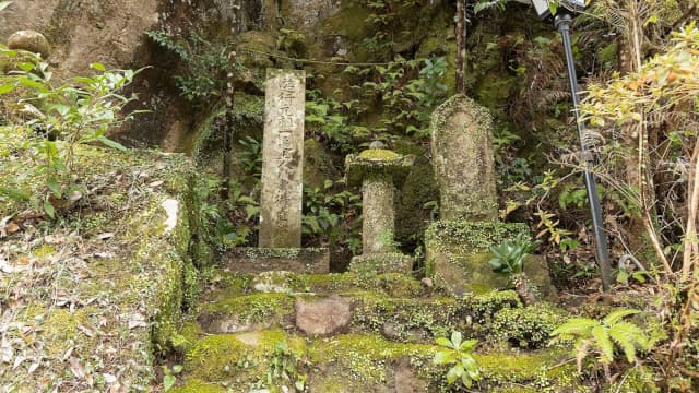 和歌山県新宮市の磨崖名号碑（伝一遍上人名号石）