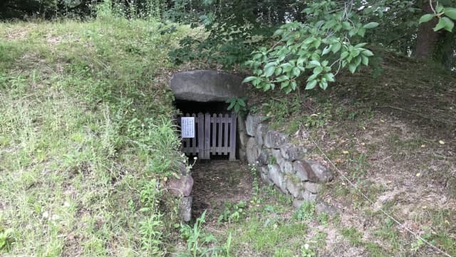 和歌山県有田郡の泣沢女の古墳（藤並神社）