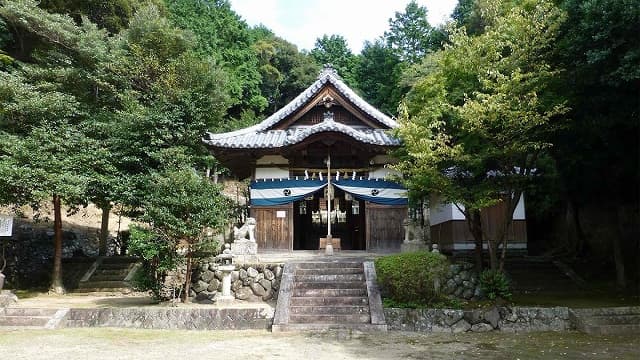 和歌山県日高郡の若一王子神社境内（熊野参詣道紀伊路）