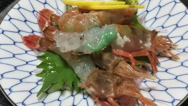 もさえびの刺身