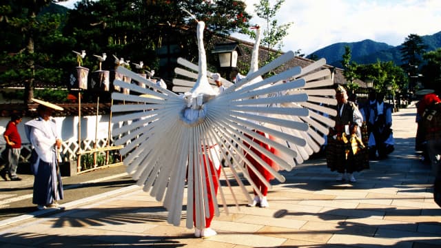 島根県鹿足郡の鷺舞