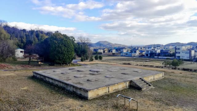 岡山県岡山市の賞田廃寺跡
