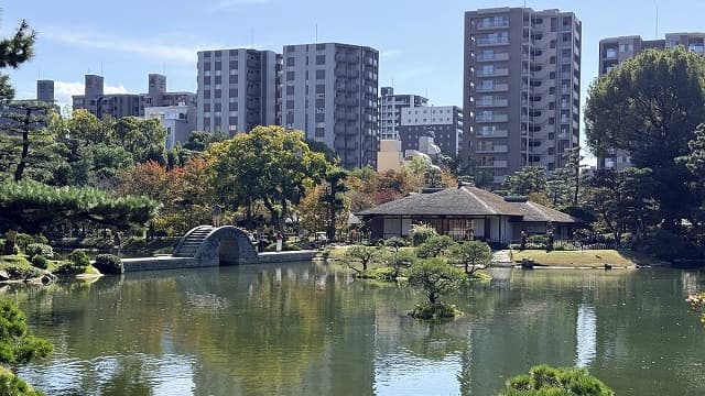 広島県広島市の縮景園