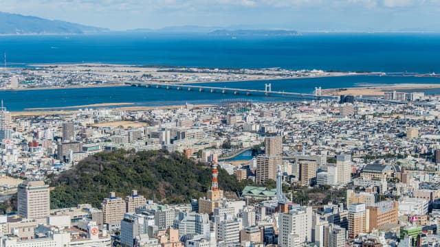 徳島県徳島市の市街地