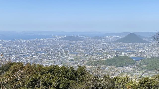 香川県仲多度郡の象頭山からの展望