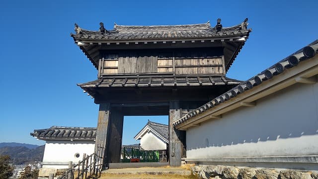 高知県高知市の高知城黒鉄門