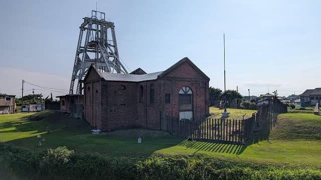 福岡県大牟田市の三井三池炭鉱跡（宮原坑跡）