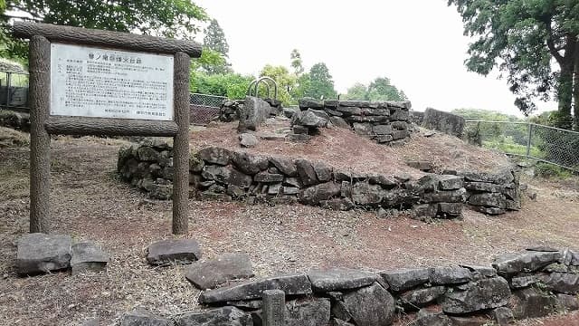 長崎県諫早市の琴尾山烽火台跡