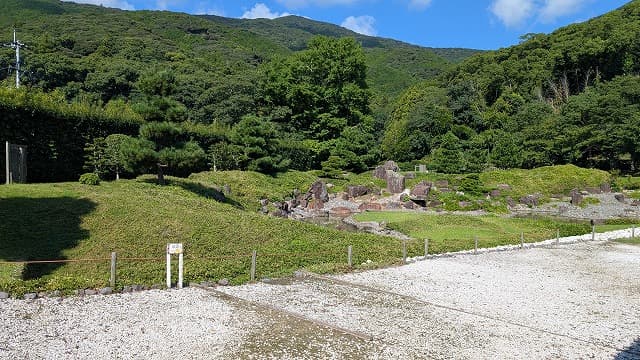 長崎県対馬市の旧金石城庭園
