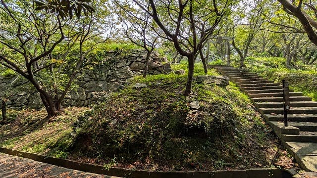 長崎県壱岐市の勝本城跡