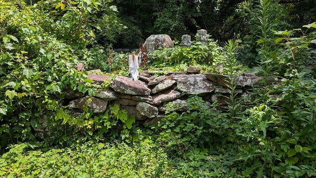 長崎県壱岐市の少弐資時の墓