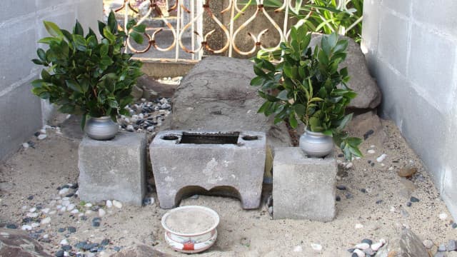 長崎県の南有馬町吉川のキリシタン墓碑