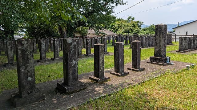 熊本県熊本市の西南戦争遺跡（明徳官軍墓地）