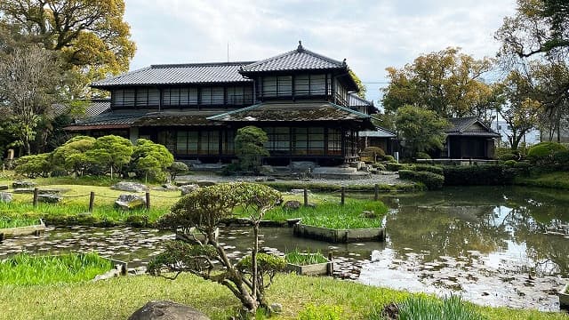 熊本県八代市の旧熊本藩八代城主浜御茶屋（松浜軒）庭園