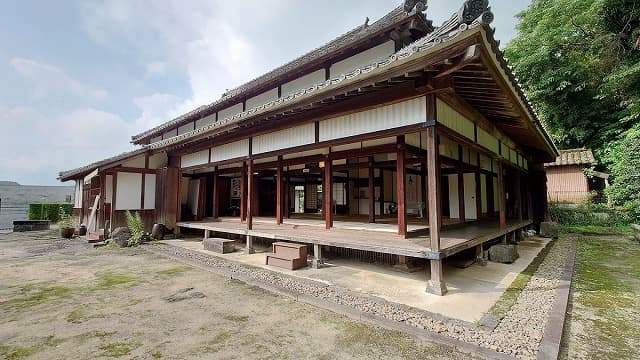 熊本県玉名郡の豊前街道（南関御茶屋跡）