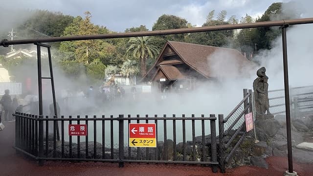 大分県別府市の鬼山地獄