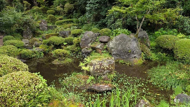 大分県日田市の伝来寺庭園