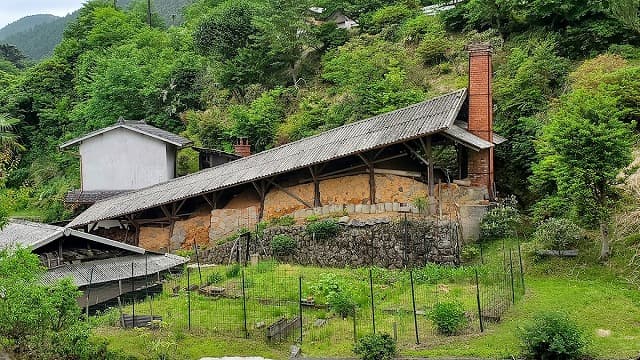 大分県日田市の小鹿田焼の里