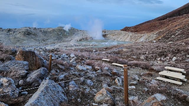 宮崎県えびの市の硫黄山
