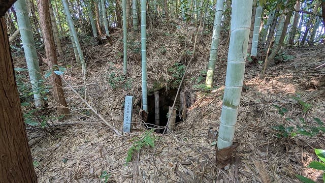 宮崎県西都市の上高野横穴墓群