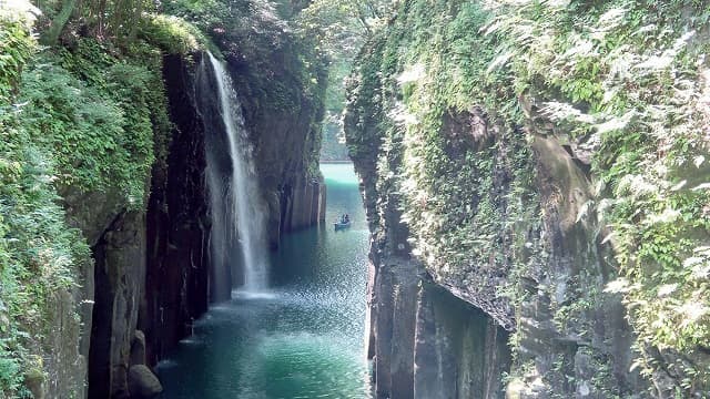 宮崎県西臼杵郡の五箇瀬川峡谷（高千穂峡谷）