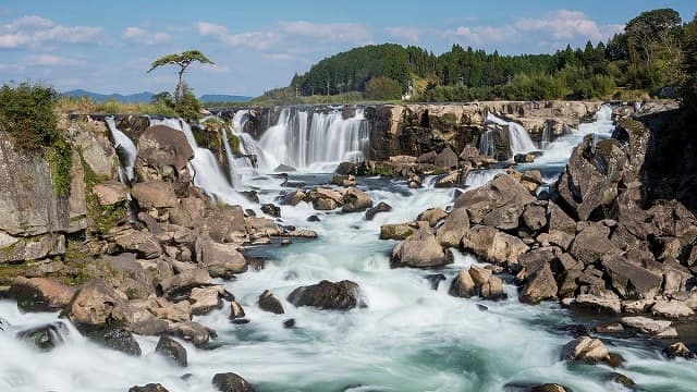 鹿児島県伊佐市の曽木の滝